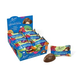 Asher's Chocolates, Milk Chocolate Covered Eggs, Small Batches of Kosher Chocolate, Family Owned Since 1892, Individually Wrapped Chocolate Eggs (18 Count, Vanilla Buttercream)