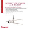 Starrett Toolmakers Spring-Type Caliper and Divider with Bow Spring and