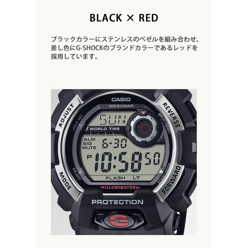 Casio G-8900S-1JF Men's Watch, Black, Black, sports