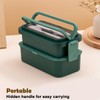 Echehi 2-Layer Lunch Box with Compartments for Adults and Kids,