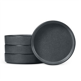Pasta Bowls Set of 4, 35oz Large Ceramic Bowl Plates, Reactive Gray