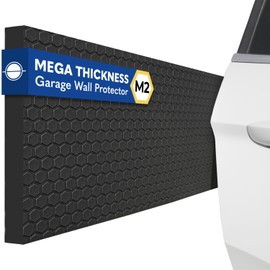 Garage Planet M2 Garage Wall Protector Car Door Wall Protector, Tool-Free, Designed in Australia (Black, 4 Pack)