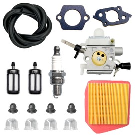 XUHOLOPE FS260 FS240 Carburetor for Stihl FS260 FS240 FS240R FS240C FS240RC FS360C FS410C FS260C FS260R FS260RC Replace 4147 120 0625 4147-120-0625 Tune-Up Kit