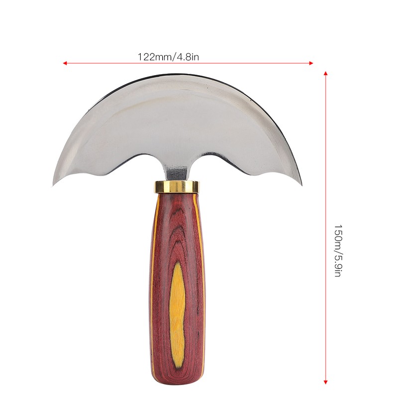 Leather Knife Cutting Trimming Tool Round Shape Imported Steel DIY