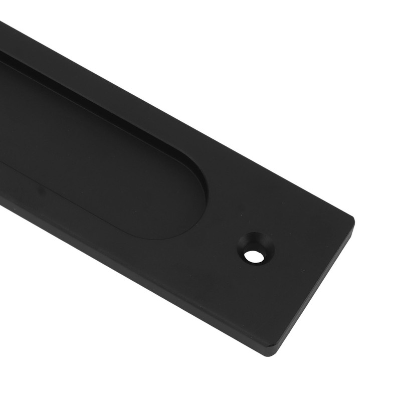 Sliding Barn Door Handle Aluminum Alloy Black Punch Free Double