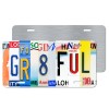 Grateful Letter Art Front Vanity License Plate #LP-TL004