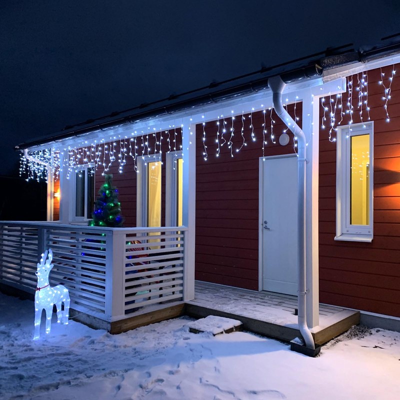 Christmas Lights Outdoor - 99 ft 1216 LED Icicle Lights