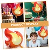 CIYODO 4pcs Flame Foil Balloons Firefighter Theme for Boy's 1st