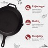 Cast Iron Skillet + Grill Press + Scraper Set -