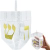 Jumbo Hanukkah Fillable 6.5" Inch Dreidel, Stands Straight on Table,