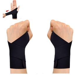 2 pcs (right + left) wrist support fixed thumb protection ultra-thin thumb supporter pressure adjustment thumb base supporter lightweight support protection injury prevention lightweight sweat