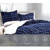 Elegant Comfort Soft & Plush Sherpa Comforter- Lilith Plaid Collection,