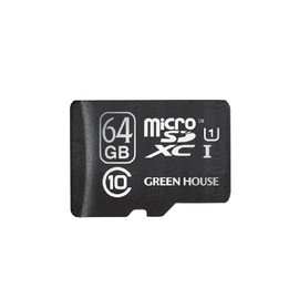 Greenhouse GH-SDMRXCUB64G MicroSDHC Card 64GB Class 10 UHS-I Compatible