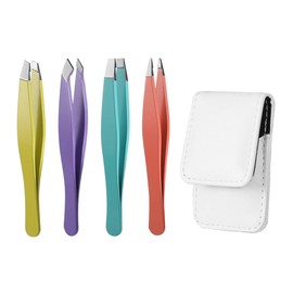 IWOWHERO Salon Eyebrow Clip for Set of 4 Stainless Steel Comfortable Grip for Personal or Professional Use