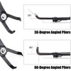 3Pcs Body Clip Removal Pliers Set, 30 Degree and 80