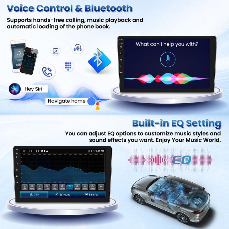 Fuluku【for Mitsubishi Outlander 2008-2015】 2+32G Double din Car Stereo Android
