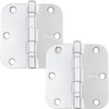 Stone Harbor Hardware 3-1/2" Ball-Bearing Door Hinges, 5/8" Radius Corner,