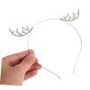 LIFKOME Christmas Reindeer Antler Headband Rhinestones Cute Festive Hair Band