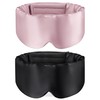 Loouforial Silk Eye Mask for Sleeping 2 Pack, 100% Natural