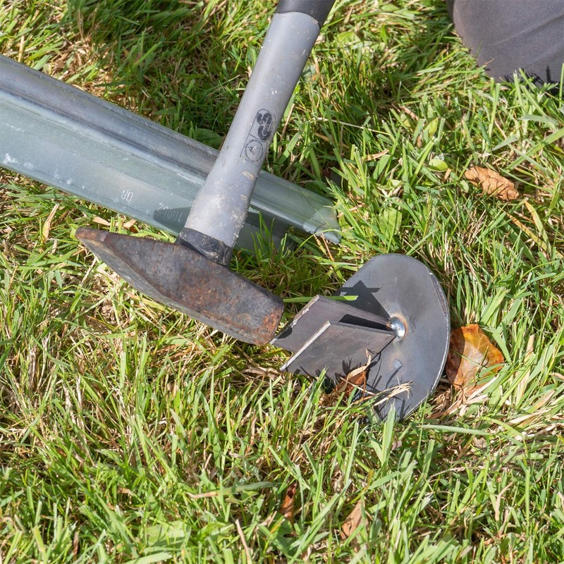 VOSS.farming Ground plate for Z-profile fence posts, bracing of wild