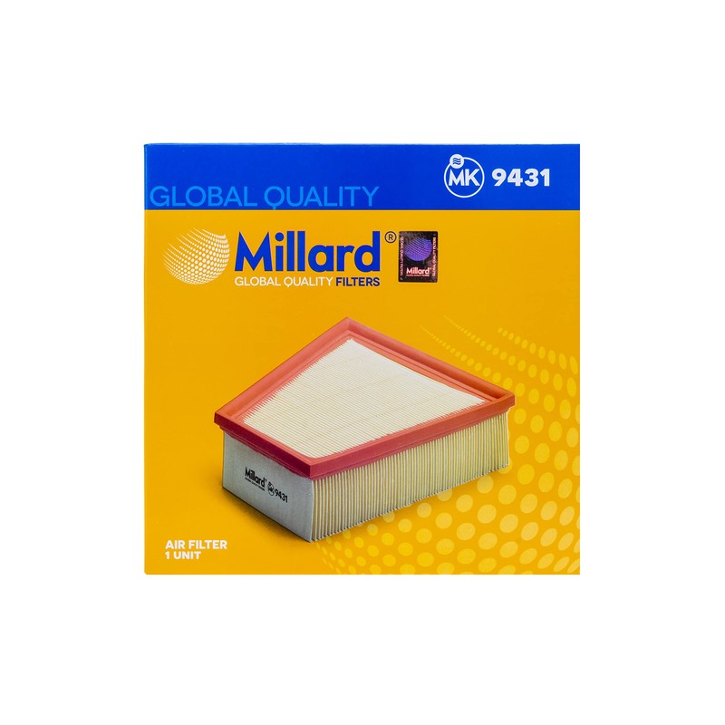 Millard Filters Millard MK9431 Car Air Filter 68 x 219