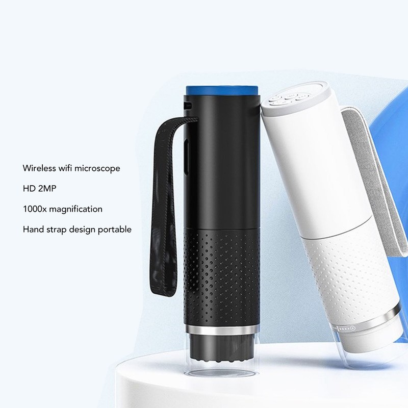 Wireless Digital Microscope 50X‑1000X Magnification WiFi HD Portable Handheld Pocket