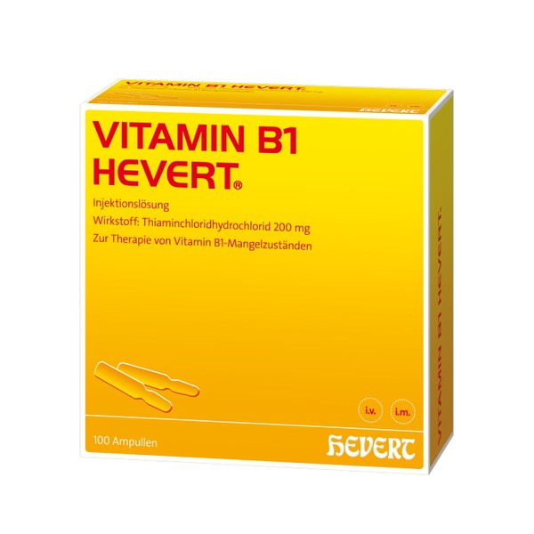 Vitamin B1 Hevert Ampullen, 100 pcs. Ampoules