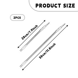 Bojueshaw 2pcs Flexible Drill Bit Extensions,1/4" Screwdriver Bit Holders for Tight Spaces,Electric Manual Drills(200mm & 300mm)
