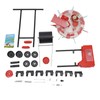 siohdagu Manual Garden Seeder, Garden Push Seeder Planter with 7