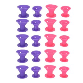 20 Rulos Mágicos para el Cabello, Set de Rizadores de Pelo de Silicona sin Clip, Rulos Grandes Y Pequeños para Rizos Mágicos en el Cabello, Rizadores 