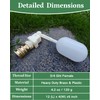 6018058 Universal Water Level Float Valve with Brass Adapter for