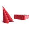 Napkins 38 x 38 cm Soft Point Plain Red Pack