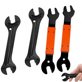 AONAYO 2 pieces cone wrench, pedal wrench, cone key bicycle, pedal wrench set, repair tool for bicycle, 13/14/15/16 mm cone wrench for bicycle hub repair