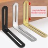 Adjustable Mounting Bracket, L Shape Furniture Corner Bracket, 90 Degree
