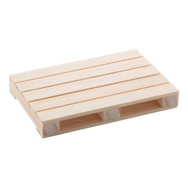 noTrash2003, Set of 4 Wooden Coasters for Cups and Small Pots, Cool Euro Pallet Design