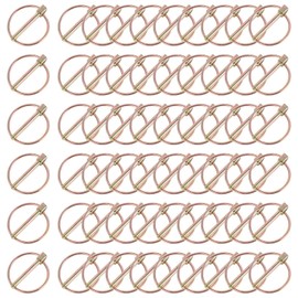 60 Pcs Lynch Pin Assortment Kit, 3/16" Linch Pin with Ring Trailer Coupler Pin Linch Pins Assortment - Heavy Duty Lynch Pin for for Trucks, Tractors, Trolleys, Lawn Mowers & Trailers of 3/16”x1-7/16"