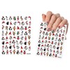 8 Sheets Christmas Nail Art Stickers Decals Cute Snowman Santa's
