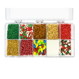 Mystic Sprinkles Christmas Holiday sprinkle Decorating Kits (Merry Little Christmas Sprinkle Decorating Kit 6.8oz)