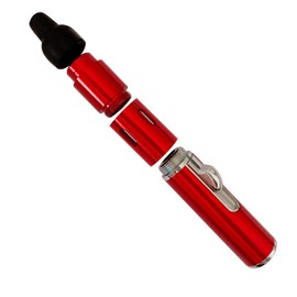 Torch Lighter,Lighters Refillable Butane Fuel Pen Torch Lighters Jet Flame Adjustable Single Flame Torch Lighter,Red(Gas Not Included)