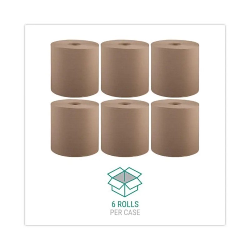 Windsoft 12806 Brown Kitchen Roll Towels 8" X 800ft 1-Ply