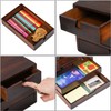 DEAYOU Bamboo Desk Organizer, 100% Natural Bamboo Desktop Drawer Organizer,