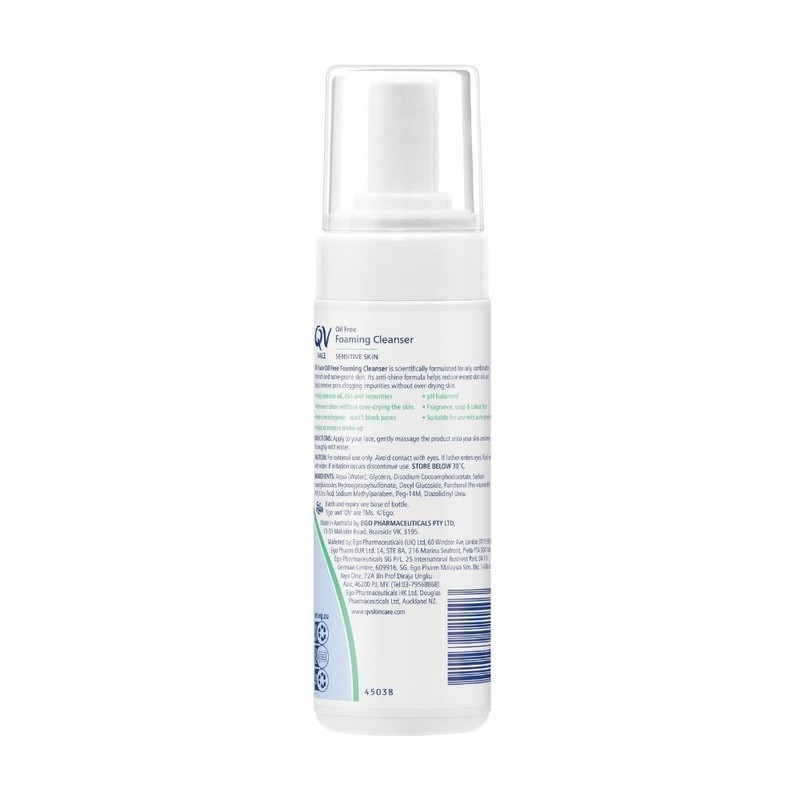 Qv Face Oil Free Foaming Cleanser 150mL
