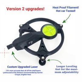 Laser Alignment and Leveling Stand Compatible with Garmin Approach R10 - Version 2.0 Heat Resistant