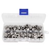 binifiMux 60pcs 1/4-20 Inch Acorn Cap Nuts, 18-8/304 Stainless Steel