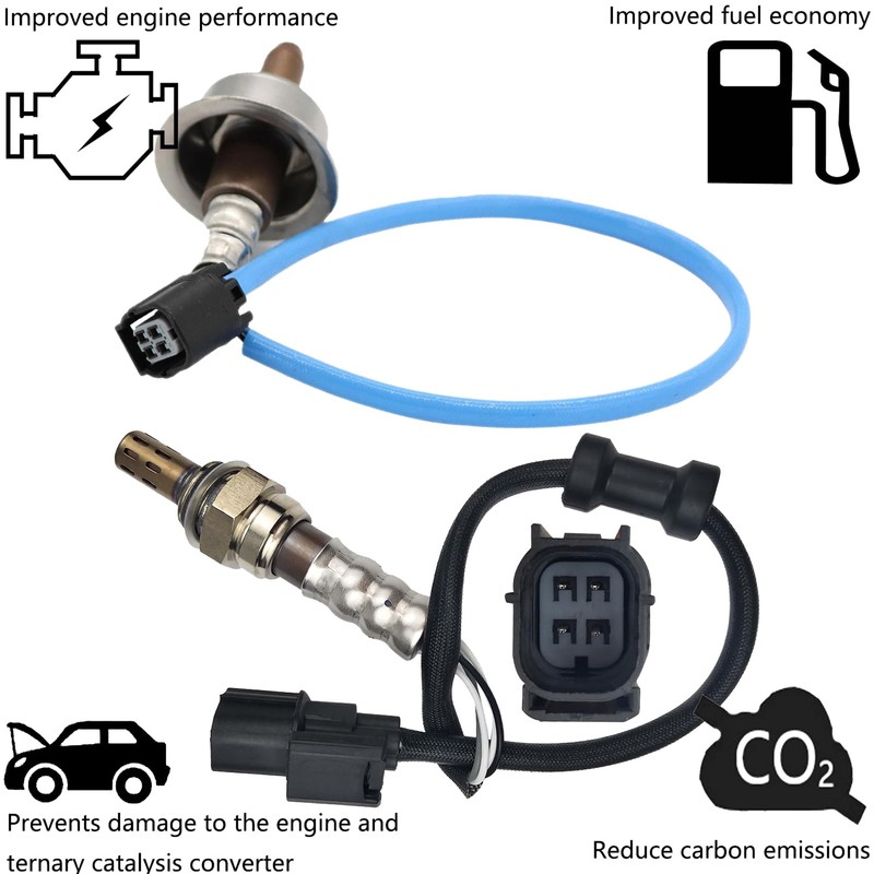 1 Pair Oxygen Sensors Replacement for 2015-2012 Honda Civic 1.8L,