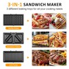 Sunvivi 3 in 1 Electric Sandwich Maker: Panini Press Grill