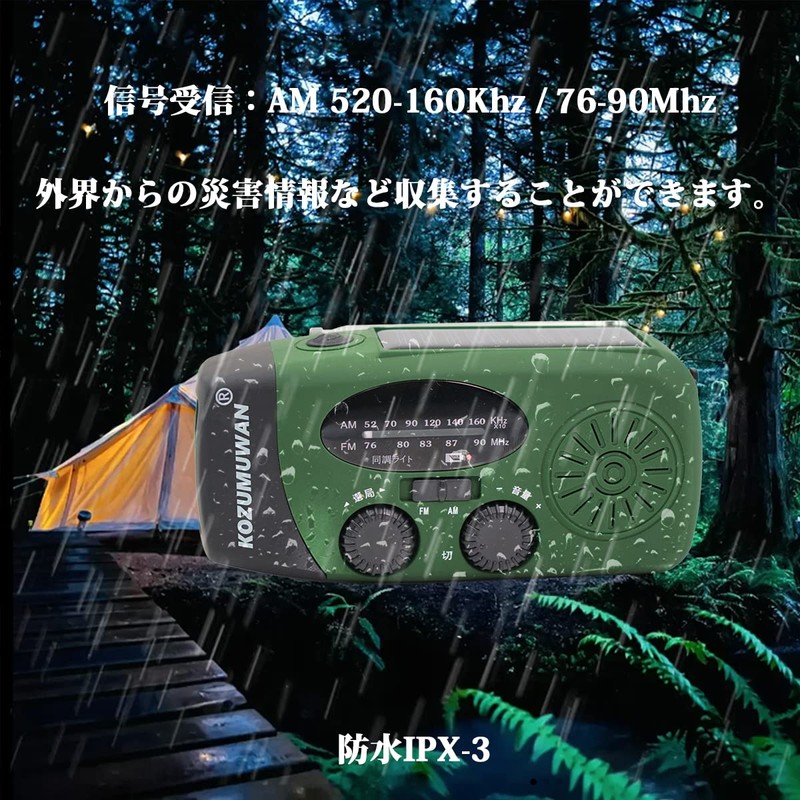 KOTUBAME Multi-functional Disaster Prevention Radio, Disaster Prevention Radio, Disaster, Evacuation,
