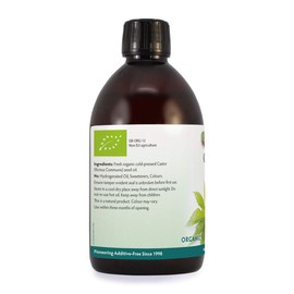 Castor Oil Cold Pressed & Organic 500ml, Unrefined - Pure & Natural, No-GMO, Hexane & Solvent Free, Vegan, For Strong, Healthy, Shiny Hair, Beard, Eyelashes & Eyebrows, Ideal For All Skin Types