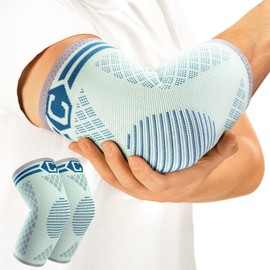 CAMBIVO 2 x Elbow Bandages, Tennis Elbow Bandage for Men and Women, Suitable for Arthritis, Tendonitis, Elbow Pads for Sports, Golfer's Elbow and Tennis Elbow Bandages