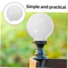 WHAMVOX Milky White Glass Spherical Lampshade Replacement for Lights Elegant